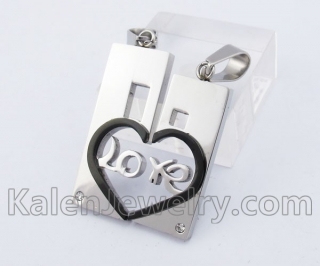 Stainless Steel Couple Pendant KJP140221