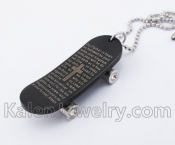 Stainless Steel Skateboard Pendant KJP140234