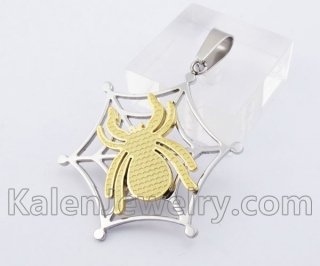 Stainless Steel Spider Pendant KJP140237