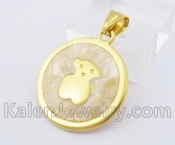Stainless Steel Bear Pendant KJP140242