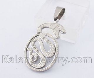 Stainless Steel Snake Pendant KJP140250