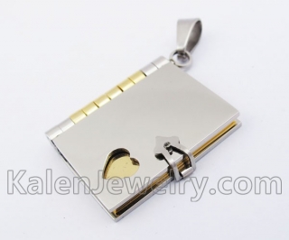 Stainless Steel Notebook Pendant KJP140251