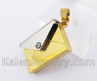 Stainless Steel Envelope Love Letter Pendant KJP140257