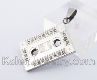 Stainless Steel Audiotape Pendant KJP140261