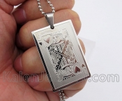 Stainless Steel Hearts Jack Pendant KJP140263