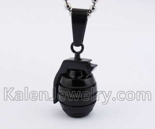 Black Grenade Pendant KJP140295