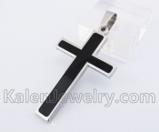 Black Oil Cross Pendant KJP140310