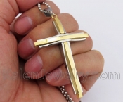 Gold Plating Cross Pendant KJP140337