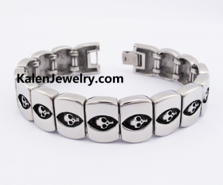 18mm Wide Skull Bracelet KJB550229