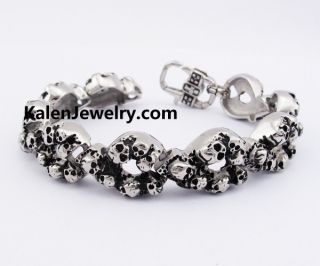 17mm Wide Skull Bracelet KJB550274