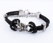 Fleur De Lis Leather Bracelet KJB550169
