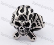 Flame Skull Wrenches Ring KJR370532