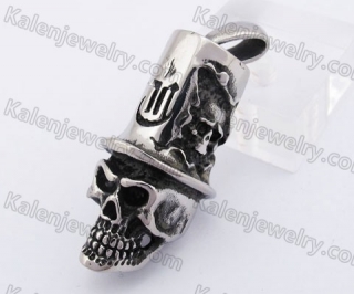 Gentleman Hat Skull Pendant KJP350151