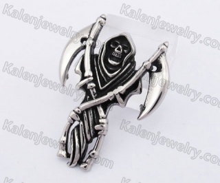 Sickle Witch Skull Pendant KJP350157