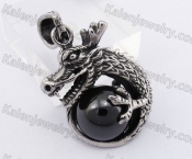 Black Stone Dragon Pendant KJP350176