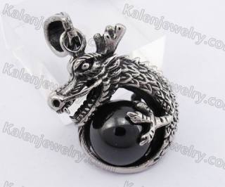 Black Stone Dragon Pendant KJP350176