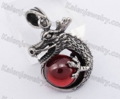 Dragon Red Stone Pendant KJP350177