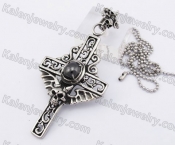 Black Stone Cross Pendant KJP350188