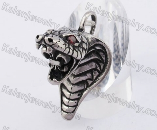 Red Stone Cobra Pendant KJP350203