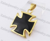 Gold Plating Iron Cross Pendant KJP350214