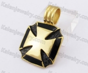 Gold Plating Iron Cross Pendant KJP350215