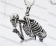 Steel Biker Skeleton Pendant KJP350217