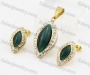 Steel Pendant and Earrings Set KJS200026