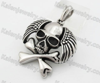 Stainless Steel Skull Pendant KJP600004