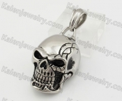 Stainless Steel Skull Pendant KJP600031