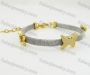 Gold Plating Stainless Steel Butterfly Bracelet KJB680048<b style='color:red'> (Unavailable Item, Please remove it)</b>