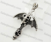 Stainless Steel Skull Pendant KJP600118