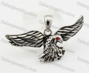 Stainless Steel Red Eyes Eagle Pendant KJP600119