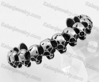 Stainless Steel Skull Bangle KJB350099