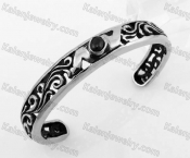 Stainless Steel Black Zircon Bangle KJB350110