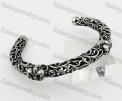 Stainless Steel Hollow Vintage Bangle KJB350118