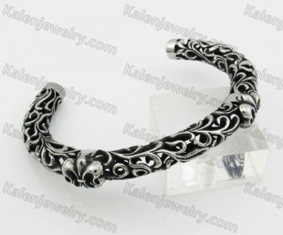 Stainless Steel Hollow Vintage Bangle KJB350118