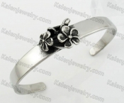 Stainless Steel Flower Bangle KJB350132