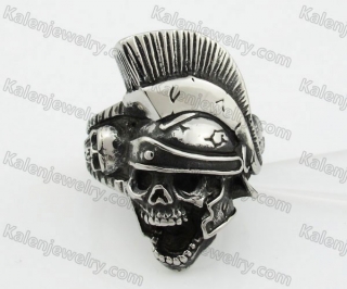 Stainless Steel Skull Ring KJR350284