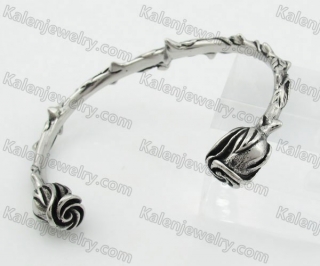 Stainless Steel Rose Bangle KJB350080