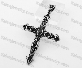 Stainless Steel Biker Cross Pendant KJP350218