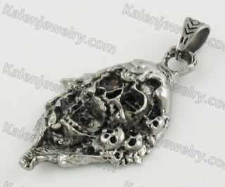 Stainless Steel Skull Pendant KJP170628
