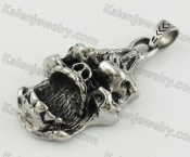 Stainless Steel Skull Pendant KJP170643