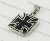 Stainless Steel Iron Cross Pendant KJP170661