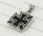 Stainless Steel Iron Cross Pendant KJP170661