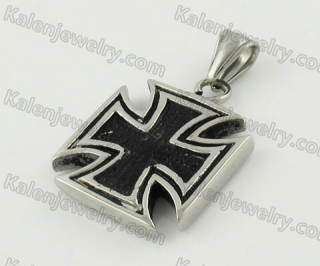 Stainless Steel Iron Cross Pendant KJP170661