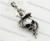 Stainless Steel Skull Pendant KJP170671