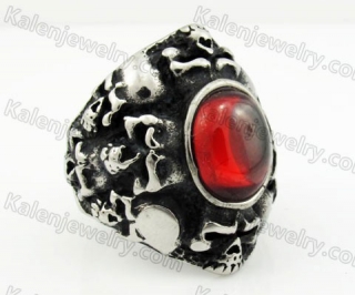 Stainless Steel Skull Ring KJR350309