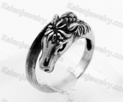 Stainless Steel Horse Ring KJR350324