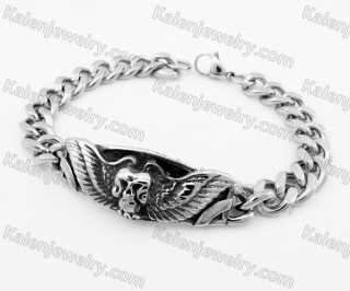 Stainless Steel Skull Bracelet KJB540055