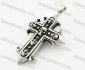 Stainless Steel Skull Cross Pendant KJP570018